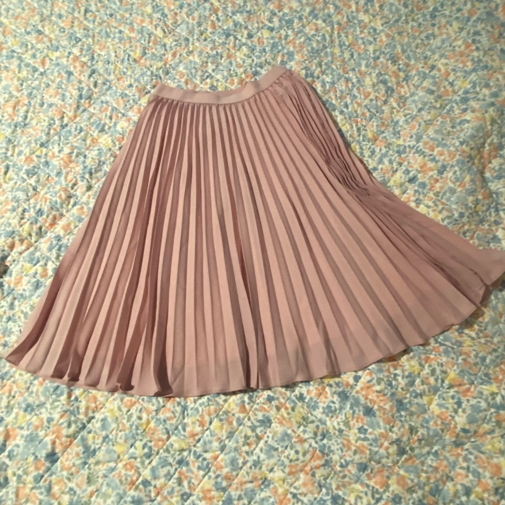 Grace Karin Elegant Pleated Skirt in Pink